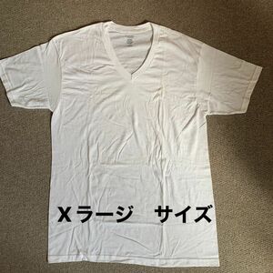 Vネックシャツ　 VネックTシャツ 白シャツ　肌着　アンダーシャツ