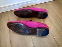 GUCCI made to order MTO horsebit loafer ホースビット ローファー 8 美品　ピンク made in Italy イタリア製_画像6