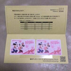 東京ディズニーリゾート　パスポート2枚　送料無料