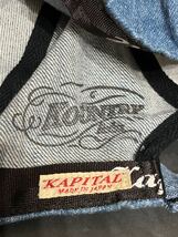 kapital キャピタル kountry カントリー　 デニム　ペイント　キャップ　帽子 _画像7