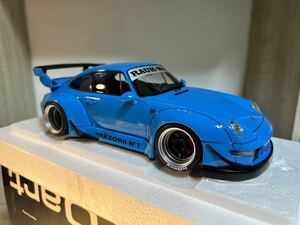 オートアート autoart 1/18　ポルシェ　PORSCHE　RWB 993 ブルー　BLUE