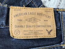 AMERICAN EAGLE アメリカンイーグル レディース ウォッシュ加工 デニムジーンズパンツ 28×28 紺_画像2