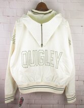 LFJ22872 QUIGLEY キグリー COTTON HOOD VARSITY JACKET バーシティジャケット 22S-QGY5008 M 未使用 アイボリー_画像2