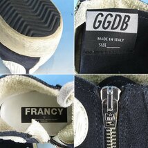 LYF15269 GOLDEN GOOSE ゴールデングース FRANCY ハイカット スニーカー ビンテージ加工 40 美品_画像8