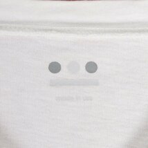 LAT7966 three dots スリードッツ Vネック 長袖 Ｔシャツ カットソー USA製 ホワイト MEDIUM_画像3