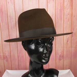 FO16084 STETSON ステットソン SE629 フェルトハット クローンモデル 日本製 60cm ブラウン 未使用