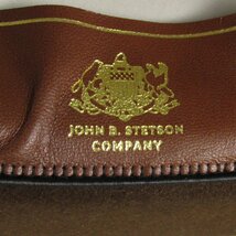 FO16084 STETSON ステットソン SE629 フェルトハット クローンモデル 日本製 60cm ブラウン 未使用_画像6