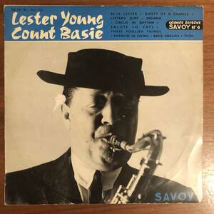 フランス編集盤？10寸　LESTER YOUNG COUNT BASIE/ 仏初期盤　savoy/ducretet thomson