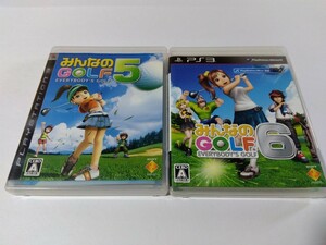 PS3 みんなのゴルフ6 みんなのゴルフ5 ２本セット