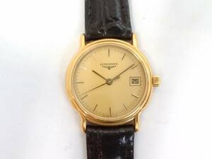 【美品】Longines ロンジン La Grande Classique ラ グラン クラシック クォーツ 腕時計/本革ベルト付き/デイト/アンティーク/01YZ110602