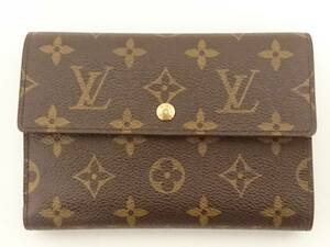 【美品】LOUIS VUITTON ルイヴィトン ポルト トレゾール エテュイ パピエ M61202 三つ折り財布/約11×15.5×2.5cm/02KO111703