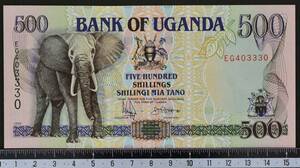 外国紙幣 ウガンダ 1996年 未使用 500シリング