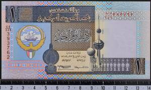 外国紙幣 クウェート 1994年 未使用 1ディナール