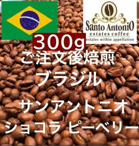 ブラジル ショコラ ピーベリー 300g 注文後焙煎します ※即購入可