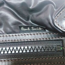 1円〜【使いやすさ抜群】ポールスミス Paul Smith ナイロン レザー 革 ショルダーバッグ ボディバッグ メンズ ブラック 黒 ユニセックス_画像8