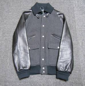 nitraid CLUB JACKET クラブジャケット スタジャン 黒×グレー サイズXL