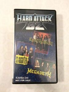 ハードアタック　DVD IRON MADEN SLAUGHTER MEGA DETH 【東芝EMI非売品VHS】HARD ATTACK 92アイアンメイデン,メガデス1992スペシャルビデオ