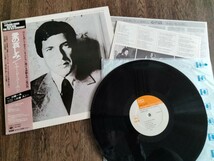 leonard cohen レナード コーエン、愛の哀しみ　国内盤帯付きLP 状態良好_画像2