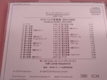 ★CD 『 J.S.BACH - GOLDBERG VARIATIONS 』 KEITH JARRETT HARPSICHORD ECM Records_画像3