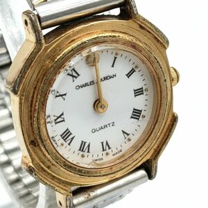 【電池切れ】CHARLES JOURDAN シャルルジョルダン　レディース腕時計　ブレスウォッチ　金属ベルト　クオーツ　190 0005　ケース：2.1　