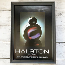 額装品◆HALSTON for men ホルストン メンズ ライン /昭和/80年代/ポスター風広告/A4サイズ額入り/アートフレーム　YP28-1_画像1