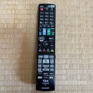 動作確認済み【SHARP】◆AQUOS◆ GB160PA BD TV テレビリモコン シャープ アクオス 中古