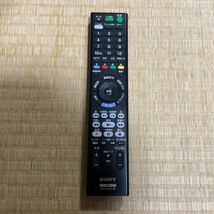 動作確認済み【SONY】◆RMT-VR110J◆ BD TV テレビリモコン ソニー 電池のフタなし 中古_画像1