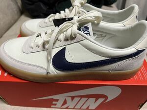 27.5cm 新品 NIKE × J.CREW KILLSHOT 2 LEATHER ナイキ × ジェイクルー キルショット 2 レザー 白紺 ホワイト ネイビー