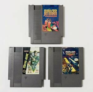 北米版 ファミコン NES 痛み大 動作確認済み ソフトのみ 3本セット メタルギア バイオニックコマンドー 他 コナミ カプコン レトロゲーム