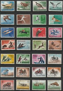 サンマリノ１１　1960年～1963年（記念　とり　狩猟　　乗り物他　７セット）４８種