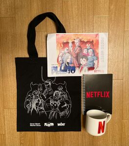 PLUTO 浦沢 直樹×手塚 治虫 / トートバッグ& NETFLIX(マグカップ&ノート) 非売品