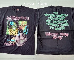 ★［ XL ］「 Motley Crue モトリー・クルー DR. FEELGOOD pushead バンド ビンテージスタイル プリントTシャツ 」新品