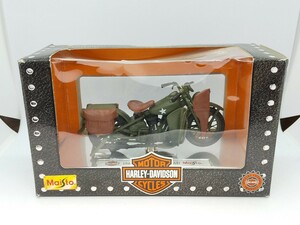 Maisto マイスト 1/18 HARLEY DAVIDSON 1942 WLA FLAT HEAD フラットヘッド ミリタリーバイク ハーレーダビッドソン 箱ダメージ 未使用品