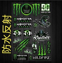 防水反射　ステッカー/モンスターエナジー/バイク/車/ストリート MONSTER ENERGY モンスターエナジー　バイクステッカー　ヘルメット_画像1