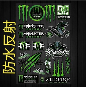 防水反射　ステッカー/モンスターエナジー/バイク/車/ストリート MONSTER ENERGY モンスターエナジー　バイクステッカー　ヘルメット