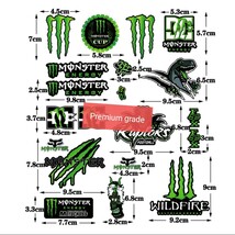 ２枚セット　防水反射　ステッカー/モンスターエナジー　 バイクステッカー　ヘルメットステッカー MONSTER ENERGY　デカール_画像3