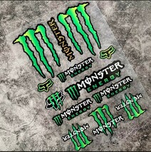 ２枚セット　防水反射　ステッカー/モンスターエナジー　 バイクステッカー　ヘルメットステッカー MONSTER ENERGY　デカール_画像3