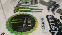 ２枚セット　防水反射　ステッカー/モンスターエナジー　 バイクステッカー　ヘルメットステッカー MONSTER ENERGY　デカール_画像6