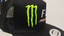 Monster energy モンスターエナジー　キャップ　 帽子　バイク帽子　スポーツ帽子　モンスターエナジー帽子 Fox_画像2