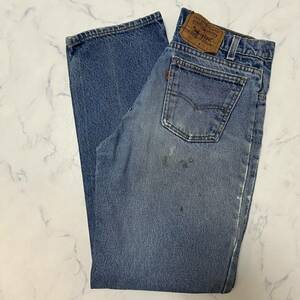 90s Levi''s USA製リーバイス517 ブーツカット デニムパンツ　ジーンズ　ジーパン　031 古着　色落ち　ヒゲ　ヴィンテージ 