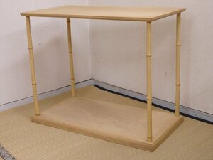 ★茶の湯の棚【竹台子　紙箱入り】桐合板　組立式　サイズ：75×38.5×高さ61cm　茶道具