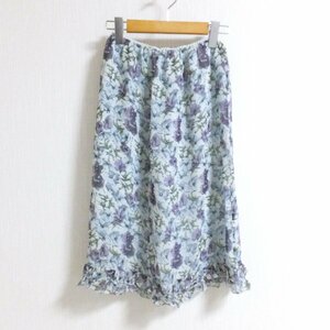 X132　Laura Ashley　ローラアシュレイ　花柄　スカート　9　【メ便】