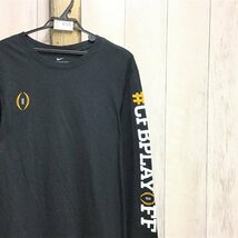 ME3-655◆USA限定◆カレッジフットボール◆黒【NIKE×ジョージア ブルドッグス】アームプリント 長袖 Tシャツ【メンズ S】古着 アメフト_画像7