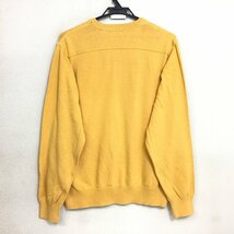 SC12-386★売り切り!!★USA古着★【IZOD アイゾッド】Vネック セーター【レディース L/メンズ M】黄 暖色 ゴルフ コットンニット 薄手 古着_画像3