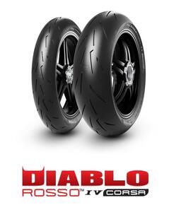 ピレリ　ディアブロ　ロッソ IV コルサ 　120/70, 190/55 前後セット　Pirelli　Diablo　Rosso クワトロ　Corsa II 　 9