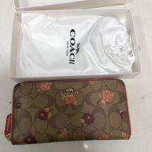 【中古品】11-60 COACH コーチ ANNASUI アナスイ CLATHAS クレイサス 財布 長財布 花柄 3点セット_画像2