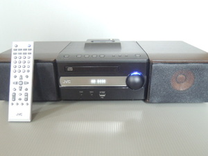 JVC 美品 中古 USB CD コンパクト コンポーネント CA- EXS1-B ブラック　ウッド調　奇麗