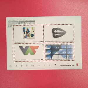 ドイツ記念切手小型シート 「近代美術」　未使用　　1997年　1種揃