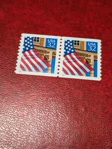 アメリカ　普通コイル切手32セント未使用　　1995年　　ヒンジなし　額面以下