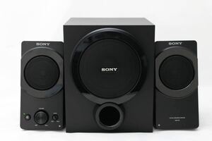 【動作OK】SONY アクティブスピーカーシステム SRS-D5（ソニー 大迫力 重低音 黒 ブラック ウーハー 2.1chスピーカー）　オーディオ機器 